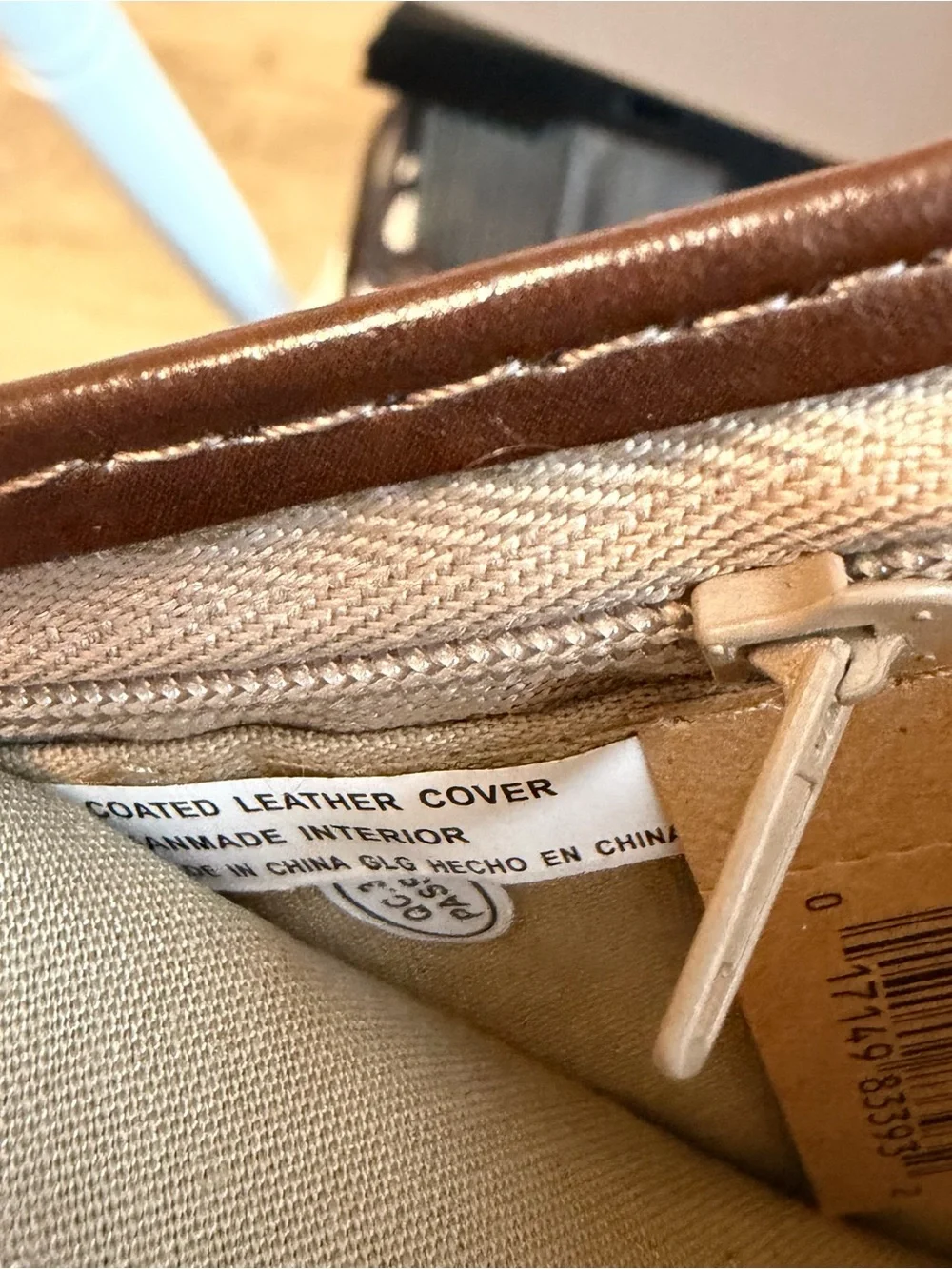 Dockers Trifold Brown Leather Wallet Card Money Holder, Gift NWT